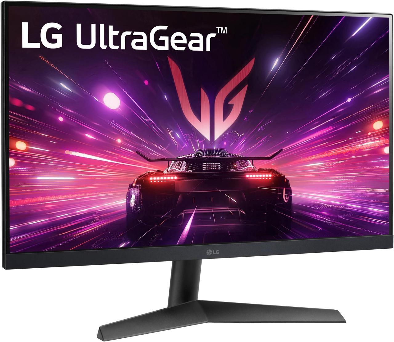 Alt view image 2 of 5 - LG 24GS60F-B Ultragear 24-inch IPS Gaming Monitor FHD (1920x1080) 180Hz 1ms AMD FreeSync G-Sync Compatible HDR10 HDMI DisplayPort Black