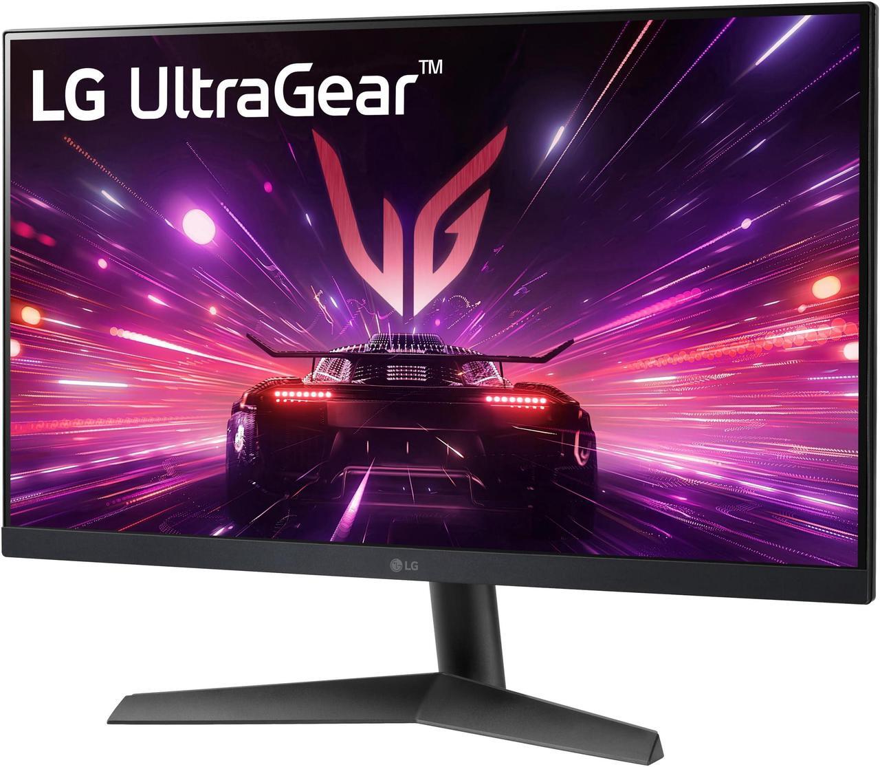 Alt view image 3 of 5 - LG 24GS60F-B Ultragear 24-inch IPS Gaming Monitor FHD (1920x1080) 180Hz 1ms AMD FreeSync G-Sync Compatible HDR10 HDMI DisplayPort Black