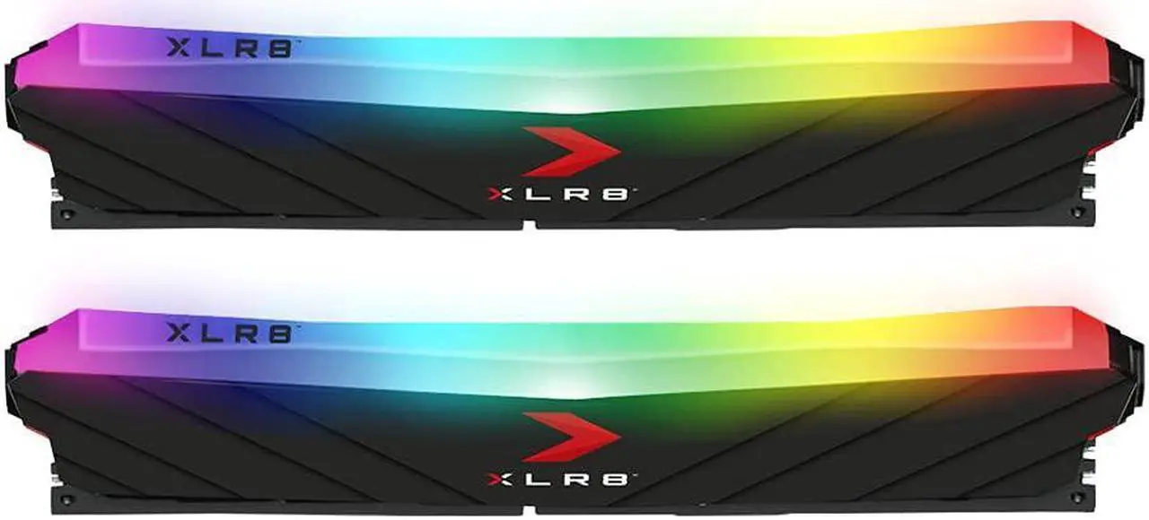 Alt view image 3 of 5 - PNY XLR8 Gaming 16GB (2x8GB) DDR4 DRAM 3200MHz (PC4-25600) CL16 1.35V RGB Dual Channel Desktop (DIMM) Memory - MD16GK2D4320016XRGB