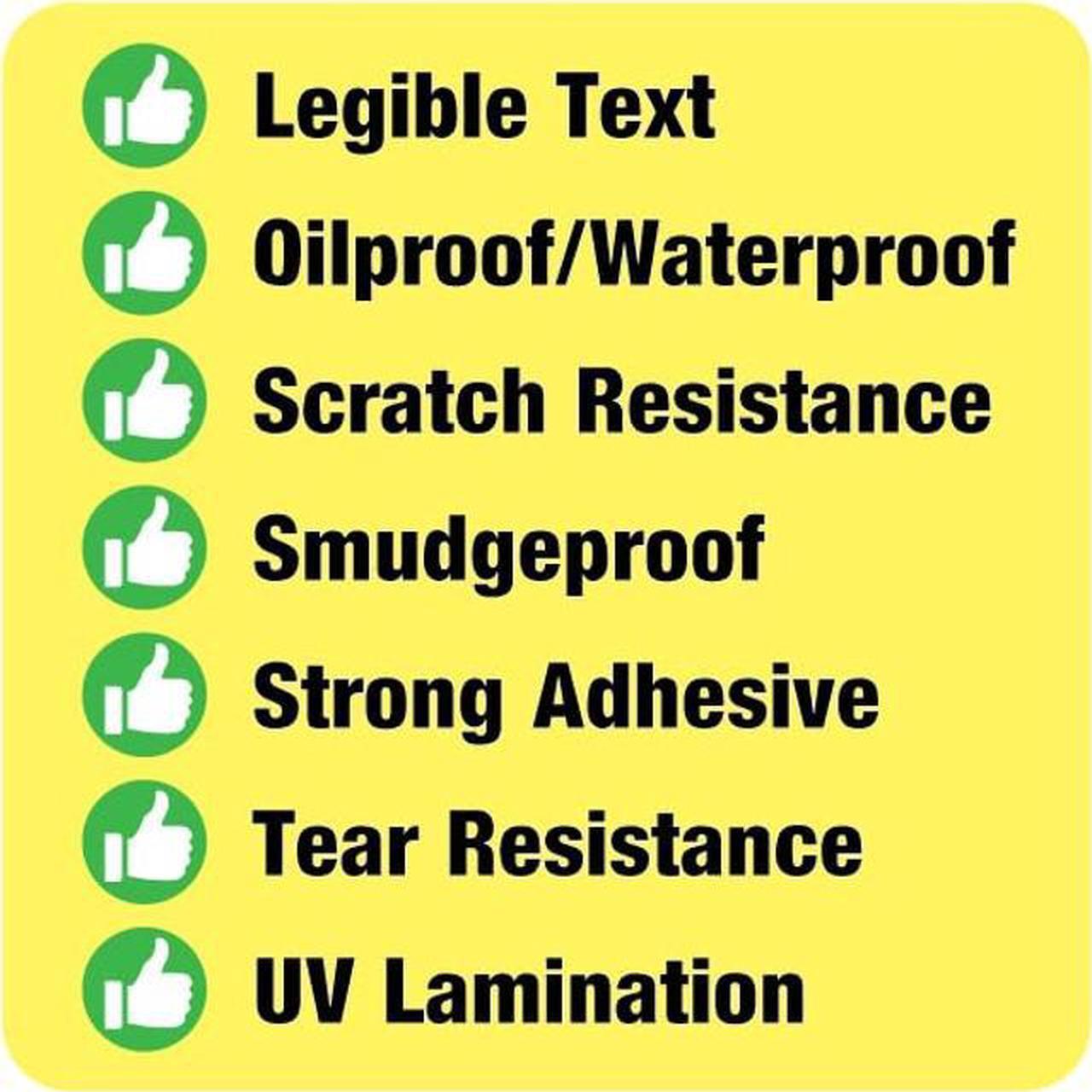 Alt view image 3 of 5 - Australia ISO Compliant 1 Roll of 1,000 Button Cell or Coin Battery Warning Stickers Small 48 mm x 20 mm Ingestion Hazard Child Safety Labels for Consumer Goods Packaging Legible Text Oil/Water-Proof