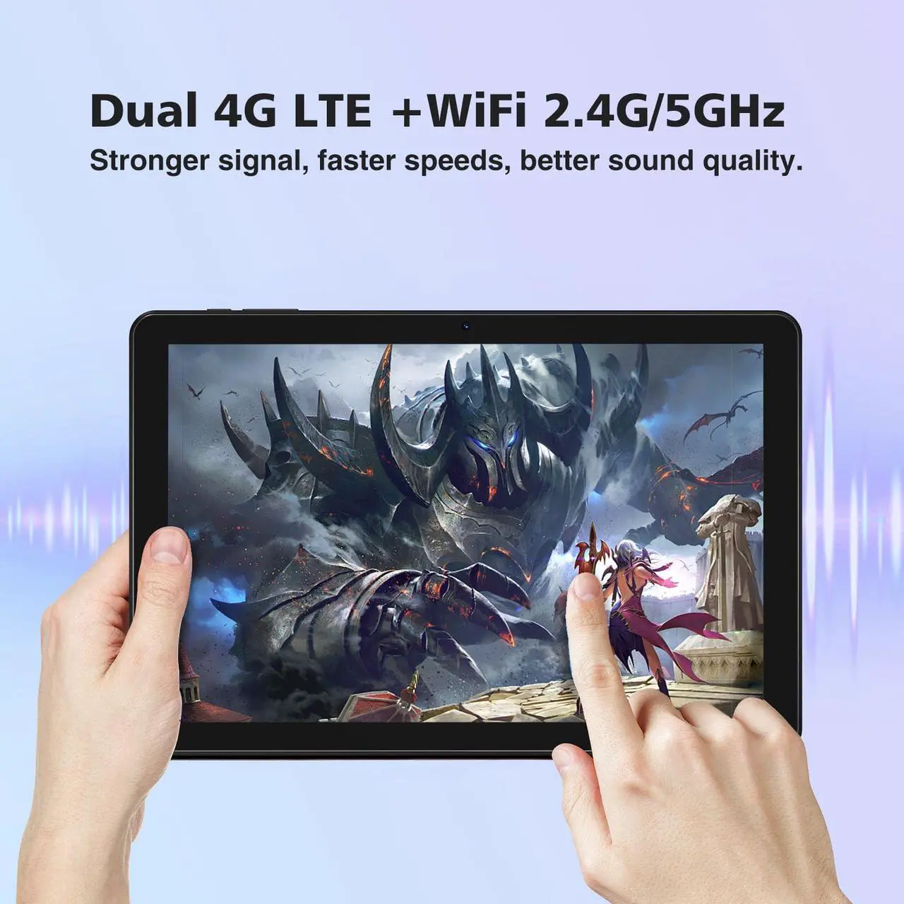 Alt view image 3 of 5 - DOOGEE T10W Android 14 Tablet,8000mAh Battery 10 inch Tablet,128GB/1TB TF,Quad Core Android Tablet,Dual Camera,2.4G/5G WiFi,High-Res Speaker Android Tablet with Keyboard and Mouse