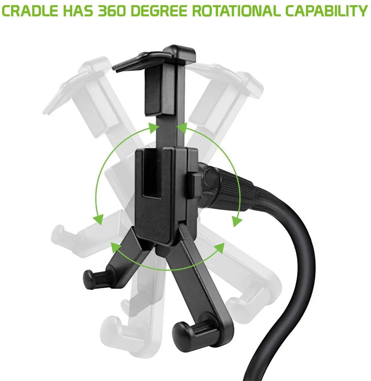 Alt view image 4 of 5 - Cellet Tablet Mount with a Cup Holder Base Compatible for Apple iPad Pro 12.9, 11, 10.5, 9.7, Air, Mini, Samsung Galaxy Tab S8 S7 S6 S5 A/E  Kind Fire HD 10 8 Surface Go (Tablet Goose Neck)