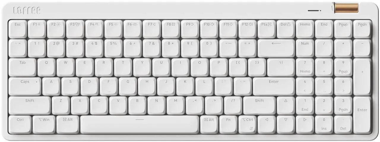 Main image of Flow Lite 100 Keys Low Profile Mechanical Keyboard, Swappable Rechargeable Wireless Keyboard with 2.4G Receiver, Bluetooth and Wired Connection for Windows, Mac/Spector Linear Switches (Off-White)
