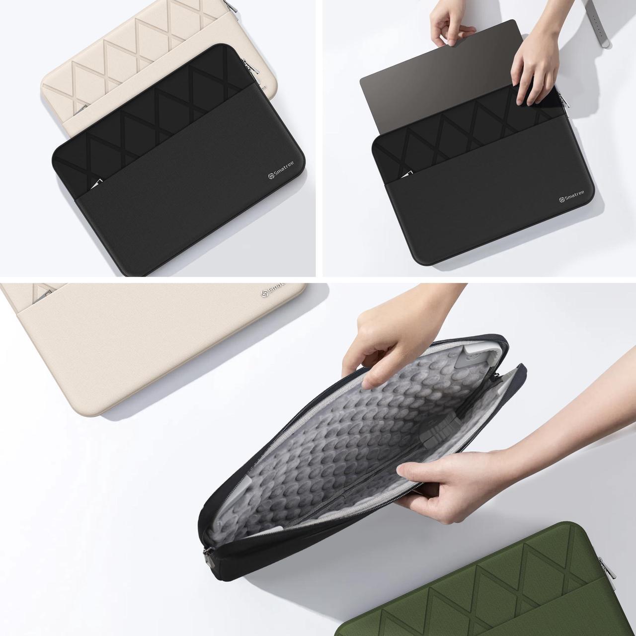 Alt view image 2 of 5 - Smatree 13 inch Anti-Shock Laptop Sleeve Protective Cover Tailored for Microsoft Surface Pro 2024/Surface Pro Business Copilot+PC, for Surface Pro 11/10/9/8, 13 inch Surface Tablet Case, Black (E311)