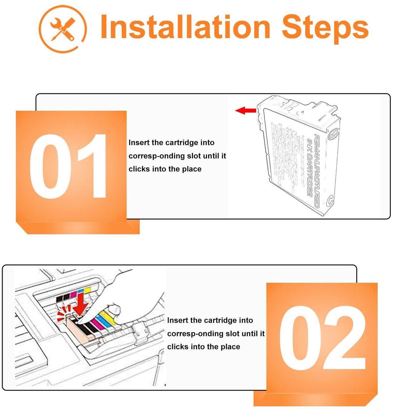 Alt view image 4 of 5 - Run Star 7 Packs 312XL Remanufactured Ink Cartridge Replacement for Epson 312XL T312XL use for Epson Expression Photo XP-8500 XP-8600 XP-15000 Printer (2BK/C/M/Y/LC/LM)