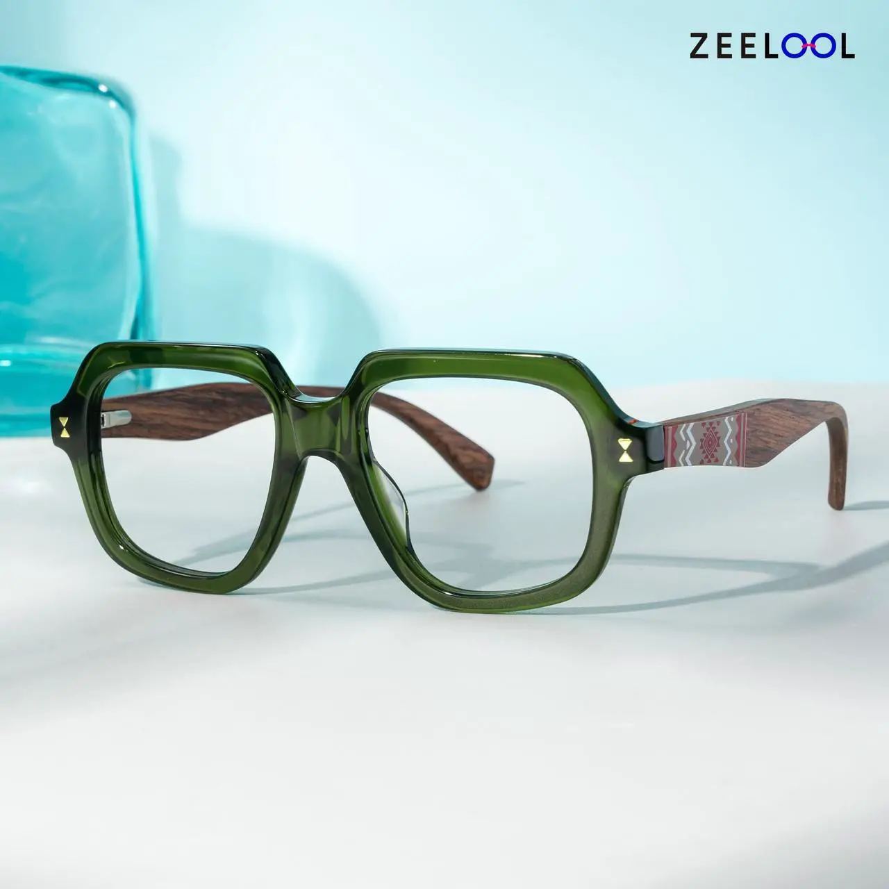 Alt view image 2 of 5 - Zeelool Blue Light Blocking Glasses for Women Men, Fashion Glasses Computer Eyeglasses Eyewear Anti UV, Eyestrain and Glare with Non-prescription Clear Lenses ZJGX848395-02B