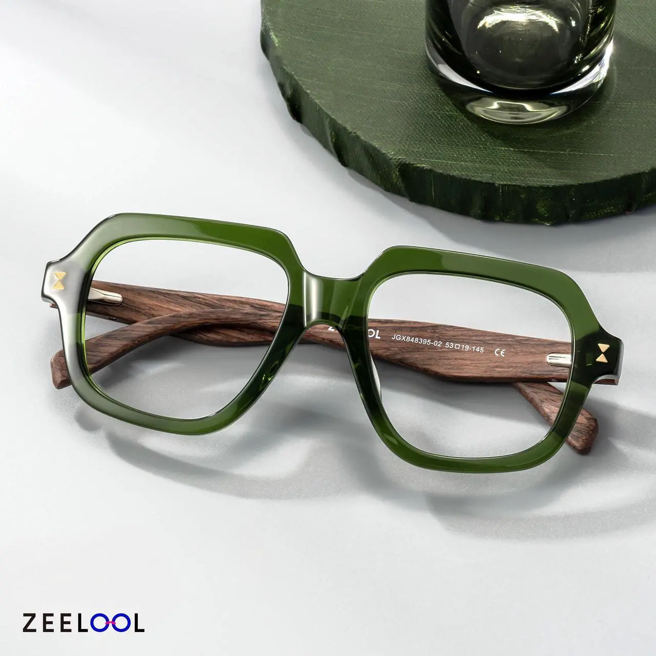 Alt view image 4 of 5 - Zeelool Blue Light Blocking Glasses for Women Men, Fashion Glasses Computer Eyeglasses Eyewear Anti UV, Eyestrain and Glare with Non-prescription Clear Lenses ZJGX848395-02B