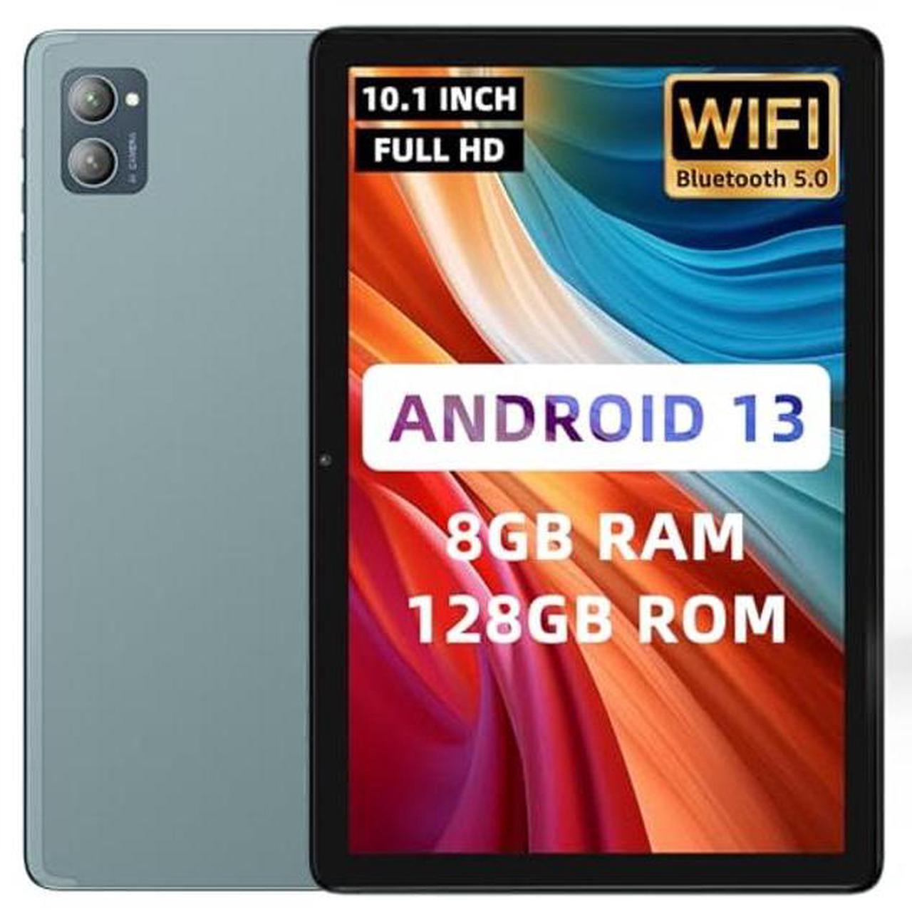Main image of AISLPC 10.1 Inch New Slim Android Tablet, Android 13 Tablets 8GB RAM 128GB ROM 512GB Expand WiFi Tablets PC, 1280 * 800 HD Screen, 5+13MP Dual Camera, Bluetooth5.0, 6800mAh Battery,Sapphire Blue