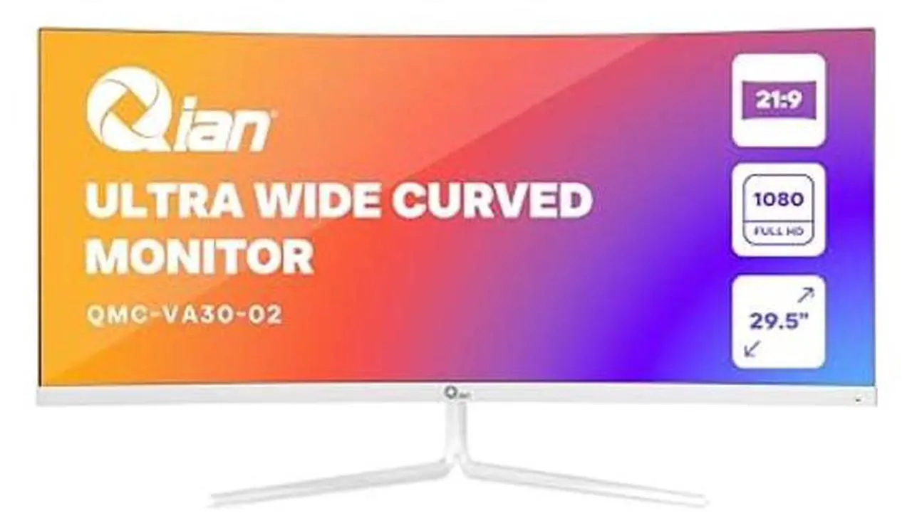 Main image of 30 inch Curved Monitor - Ultra Wide FHD 1080P 200Hz Curved Office Monitor, Anti-Glare Screen VA Panel, 21:9 WFHD(2560x1080P) 16.7M Display Colors 95% sRGB, Freesync, 1500R PC Monitors, HDMI DP Display