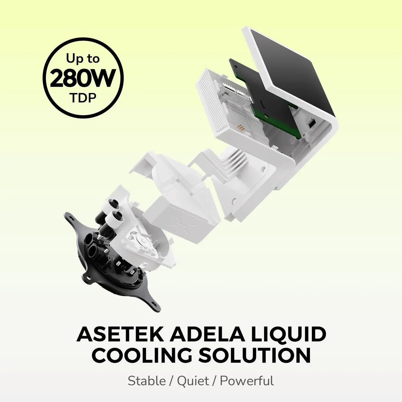 Alt view image 4 of 5 - TRYX Panorama SE 360 ARGB White 360mm AIO Rotatable 6.5'' AMOLED Curved Screen 3D Anamorphic Effect Customizable AIO Cooler 360mm White Asetek Adela 280w TDP Intel LGA 1851/1700/1200/115X AMD AM5/AM4
