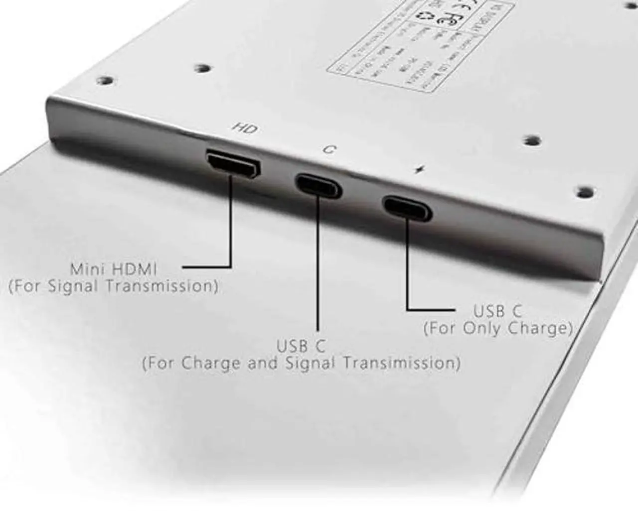Alt view image 5 of 5 - VSDISPLAY 14.5 Inch White LCD Monitor 2560x720 2K Resolution USB-C Stretched Bar Display for Computer PC Case GPU CPU Secondary Screen