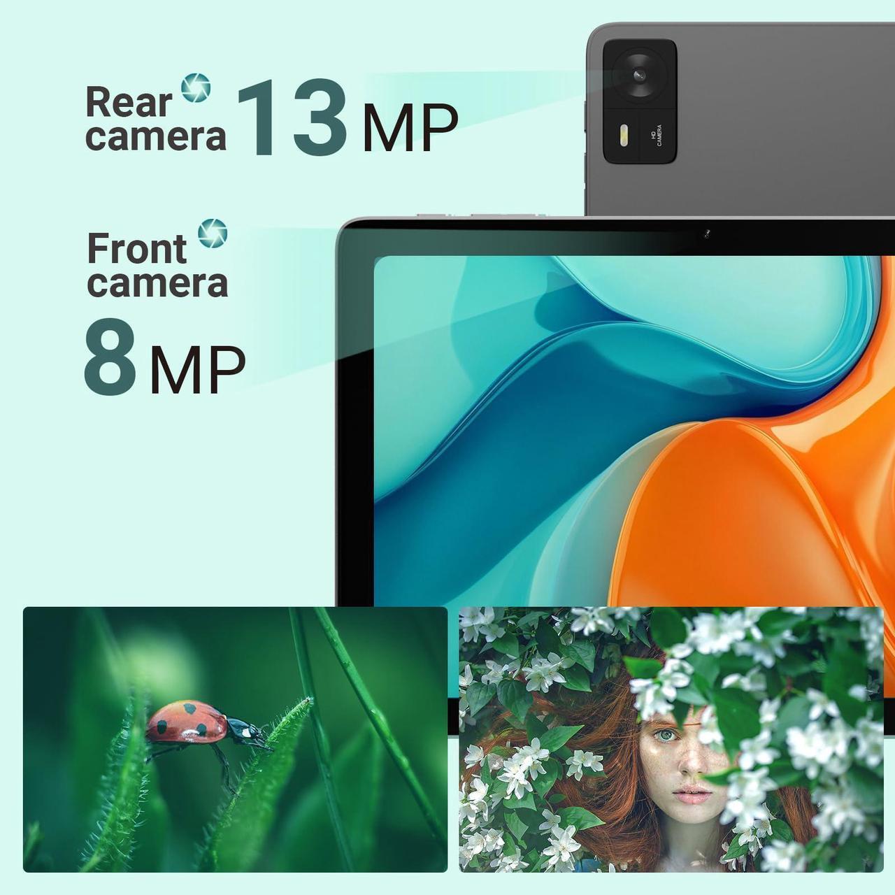 Alt view image 5 of 5 - DigiLand 10.1" Android 14 Tablet | 10GB RAM (4GB+6GB Expansion) | 64GB ROM | MTK Helio G80 Octa-Core | Dual Camera & Speakers | 12H Battery | WiFi/BT5.0 | Includes Case, Adapter, USB