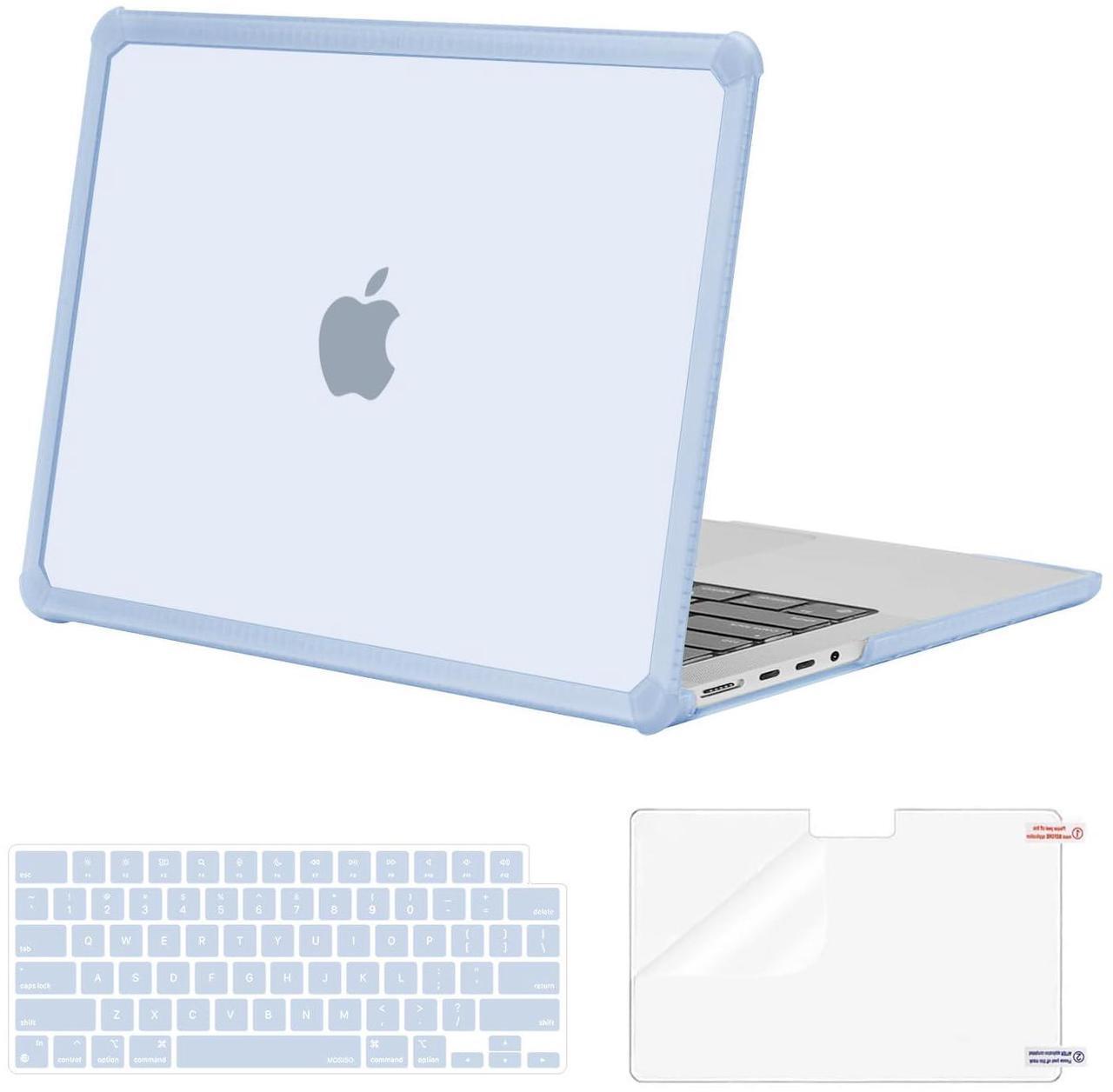 Main image of MOSISO Compatible with MacBook Pro 14 inch Case 2025-2021 M4 M3 M2 M1 A3112 A3185 A3401 A2918 A2992 A2779 A2442, Anti-Cracking Heavy Duty TPU Bumper Hard Case&Keyboard Skin&Screen Film, Baby Blue