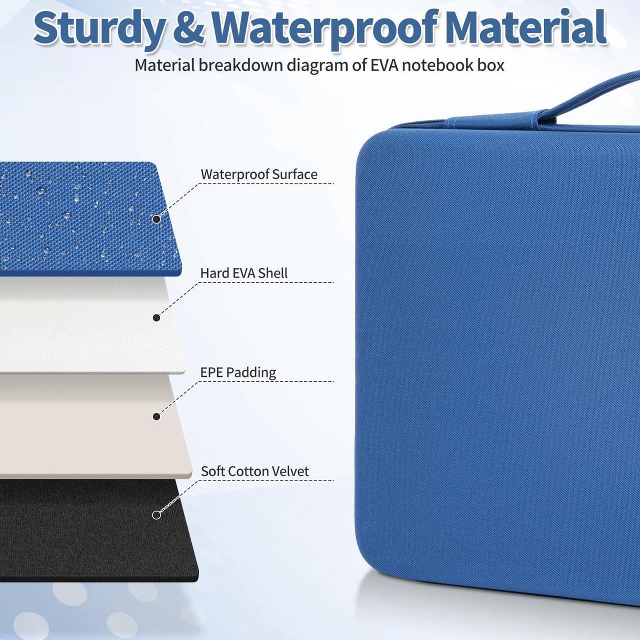 Alt view image 3 of 5 - Hard Laptop Sleeve Case for 16 inch MacBook Pro M3/M2/M1 Pro/Max A2991, A2780, A2485, A2141,15.6 Inch HP Dell Razer Samsung Laptop Chromebook, MacBook Air 15 inch M3/M2 Computer Carrying Case