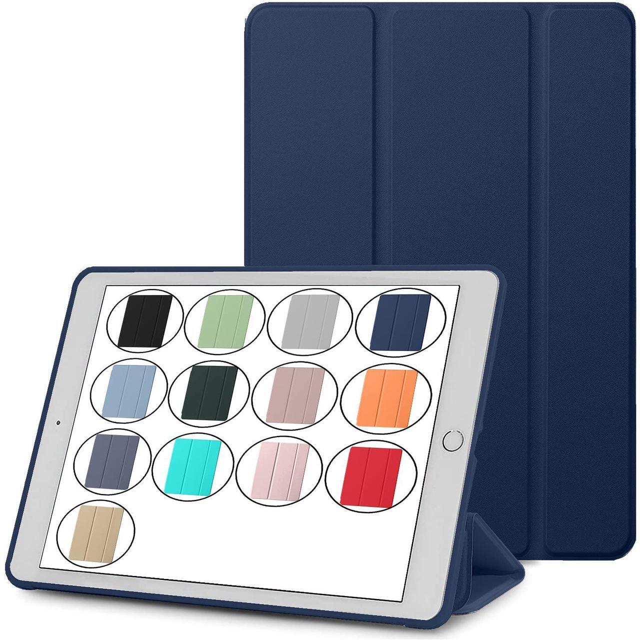 Main image of DuraSafe Cases for iPad 2 2011 3 4 Gen 2012-9.7 Inch [iPad 4th iPad 3rd iPad 2nd Old Model ] A1396 A1416 A1458 A1395 MC705LL/A MD328LL/A MD333LL/A MD510LL/A Soft Silicone TPU Back Case - Indigo