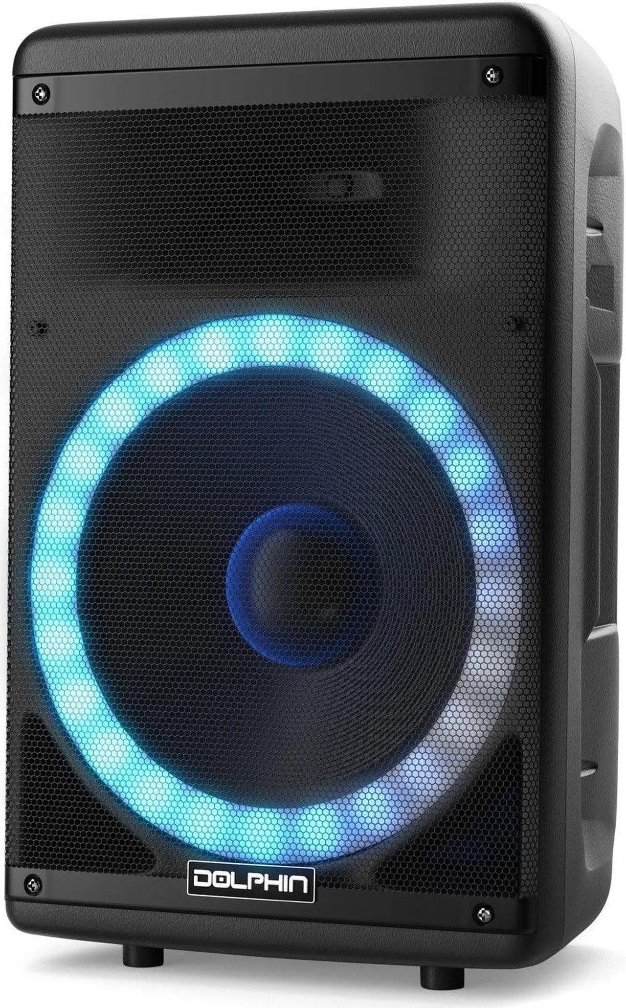 Main image of Dolphin SP-1600RBT Party Speaker | 15" 3600W Loud Sound System w/LED Lights, Includes Microphone & Remote Control