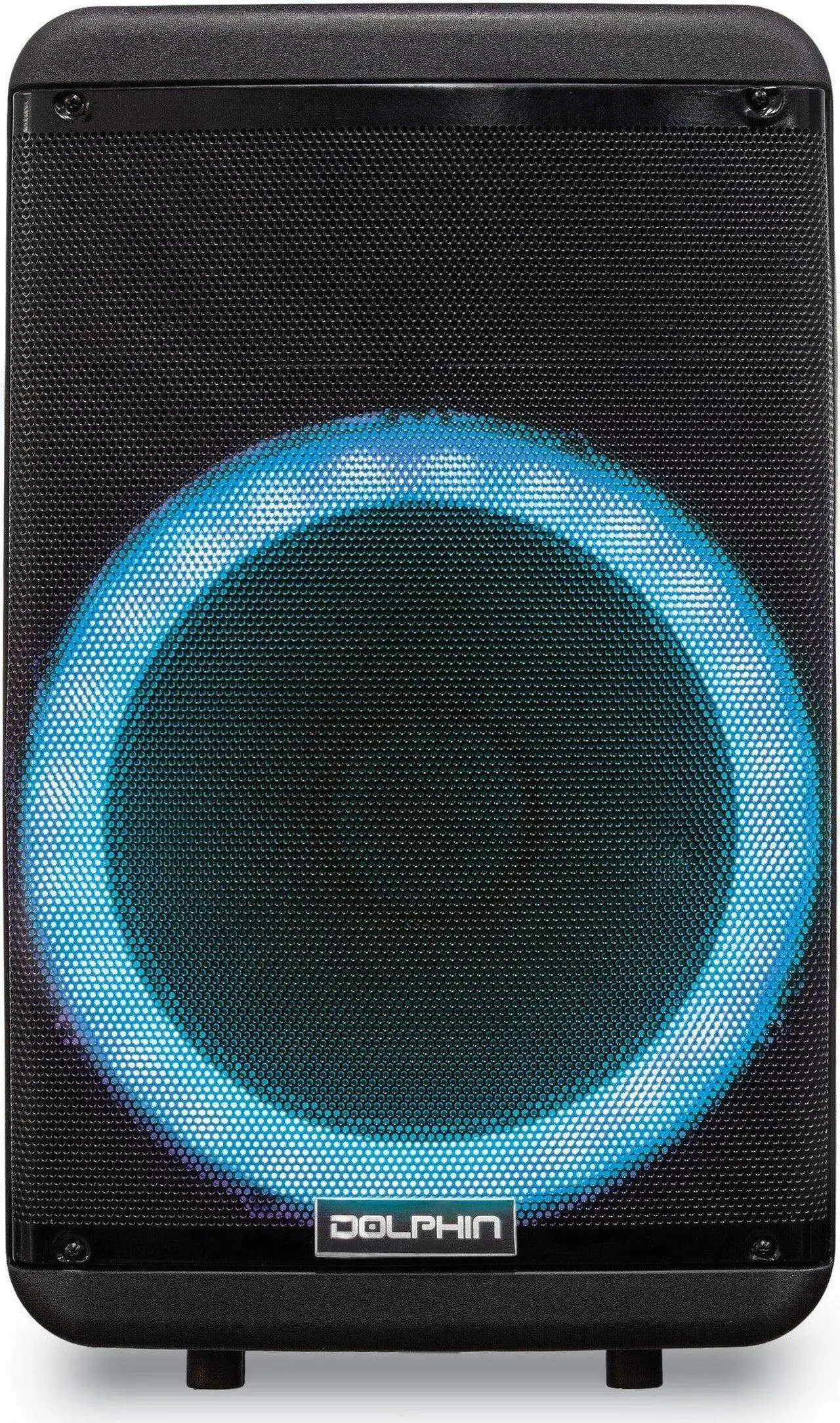Alt view image 7 of 8 - Dolphin SP-1600RBT Party Speaker | 15" 3600W Loud Sound System w/LED Lights, Includes Microphone & Remote Control