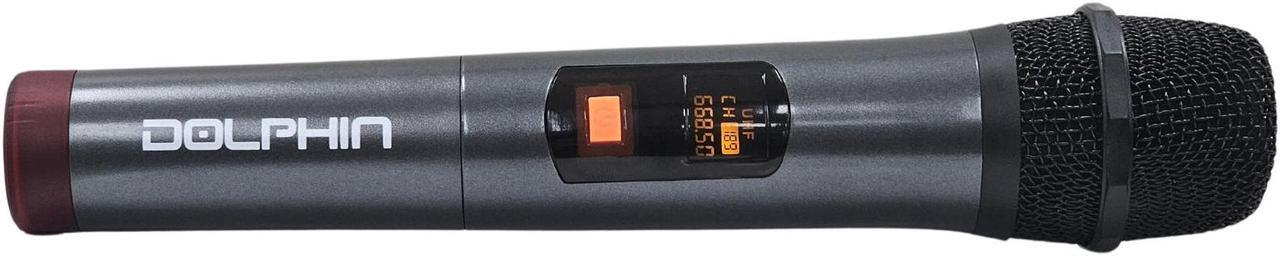 Alt view image 5 of 5 - Dolphin SPX-2115R 15" Bluetooth Party Speaker Professional Audio System w/Trolley Handle, XLR, Mic & Guitar Inputs | Loud & DEEP BASS