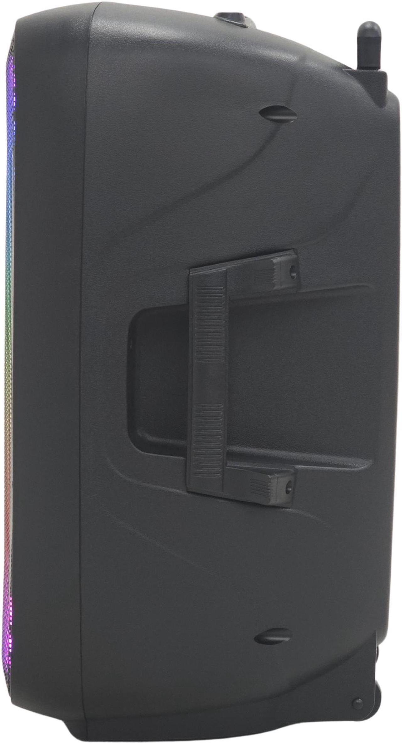 Alt view image 3 of 5 - Dolphin SPX-2115R 15" Bluetooth Party Speaker Professional Audio System w/Trolley Handle, XLR, Mic & Guitar Inputs | Loud & DEEP BASS