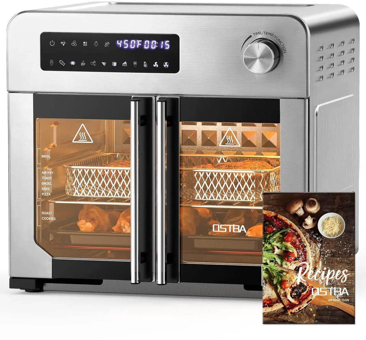 OSTBA French Door Air Fryer Toaster Oven