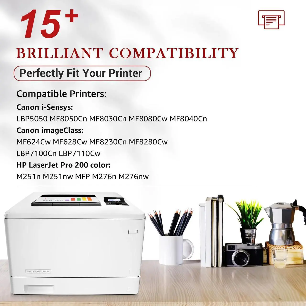 Alt view image 2 of 4 - 5PK CF210A CF211A CF212A CF213A 131A Toner For Laserjet Pro 200 M251nw M276nw