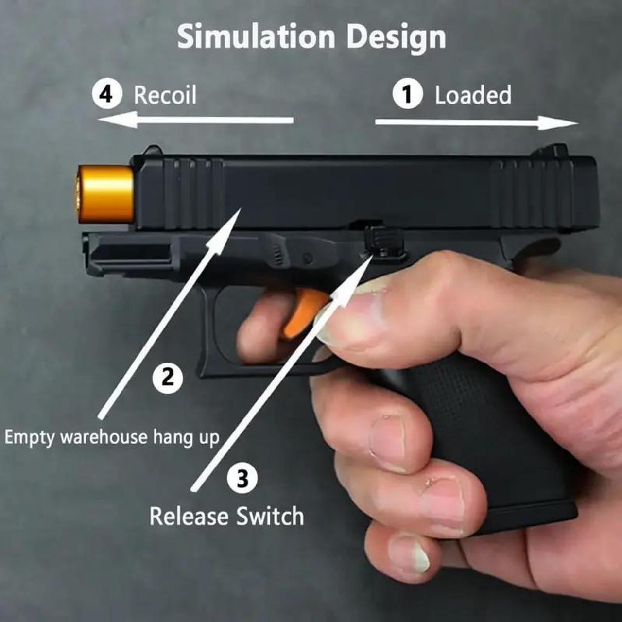 Alt view image 5 of 7 - Unique Multi-function Windproof Torch Gun Lighters With 2 Flame Modes - Refillable, Adjustable Jet Flame Unique Butane Flame Gun Lighter For Outdoor Gift Box Included Butane Gas Not Included