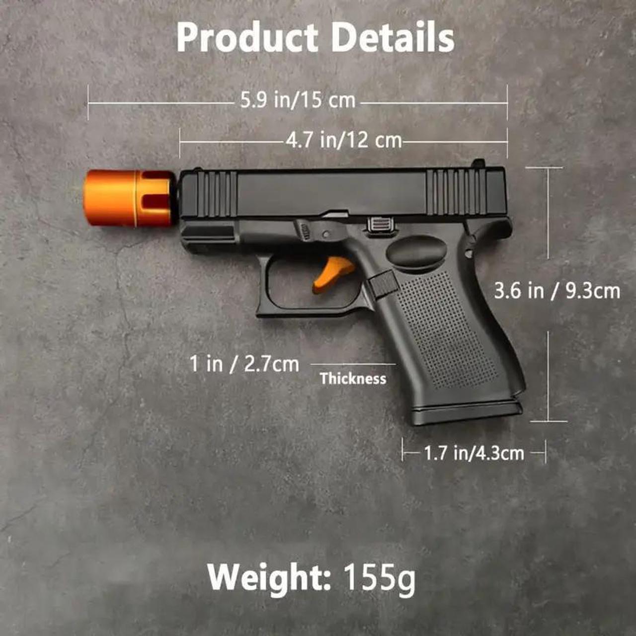 Alt view image 4 of 7 - Unique Multi-function Windproof Torch Gun Lighters With 2 Flame Modes - Refillable, Adjustable Jet Flame Unique Butane Flame Gun Lighter For Outdoor Gift Box Included Butane Gas Not Included