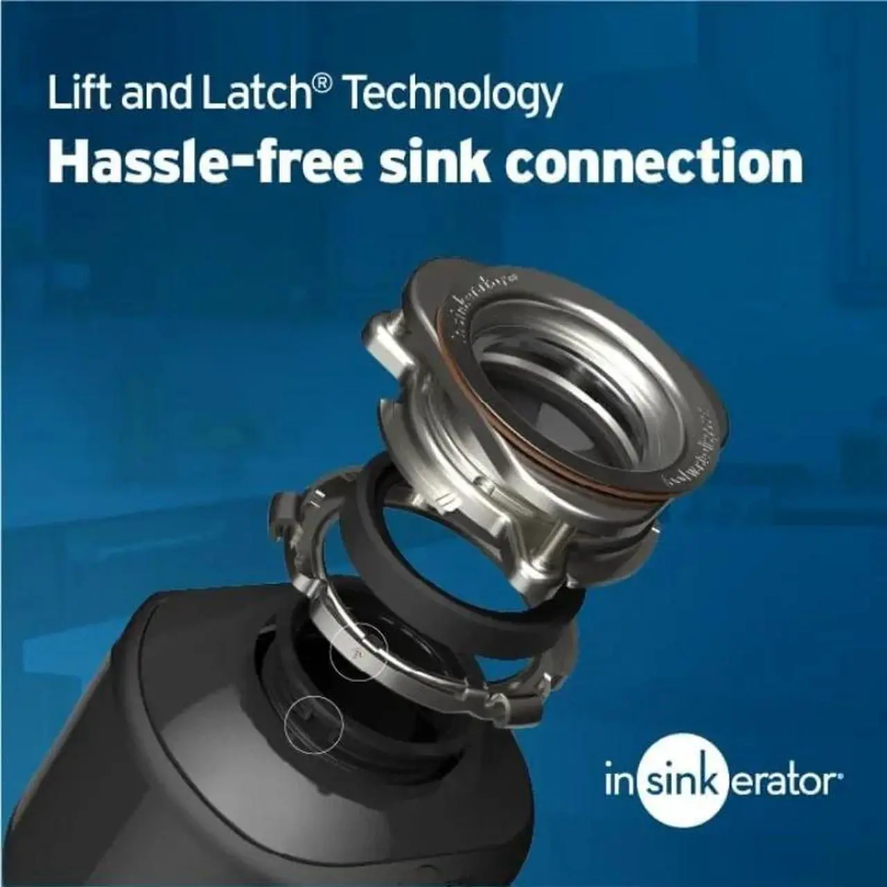 Alt view image 3 of 5 - InSinkErator Badger 5 Garbage Disposal with Power Cord, Standard Series 1/2 HP Continuous Feed Food Waste Disposer, Badger 5 W/C