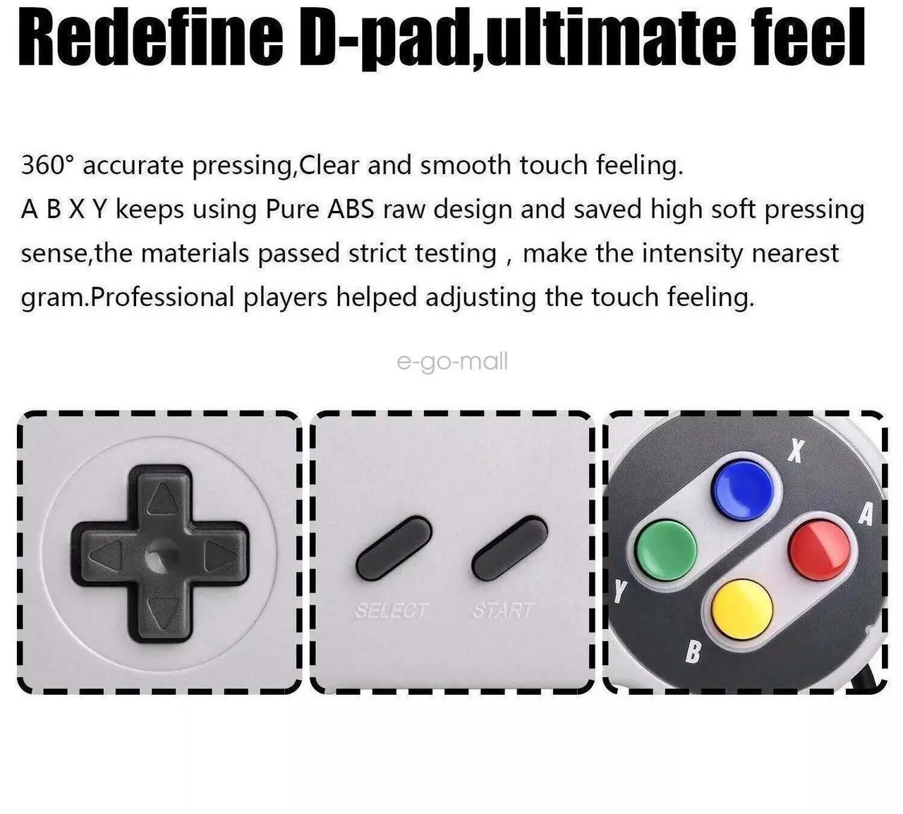 Alt view image 3 of 7 - 2 Pack Retro Super Nintendo SNES USB Controller for Windows PC Mac Raspberry Pi