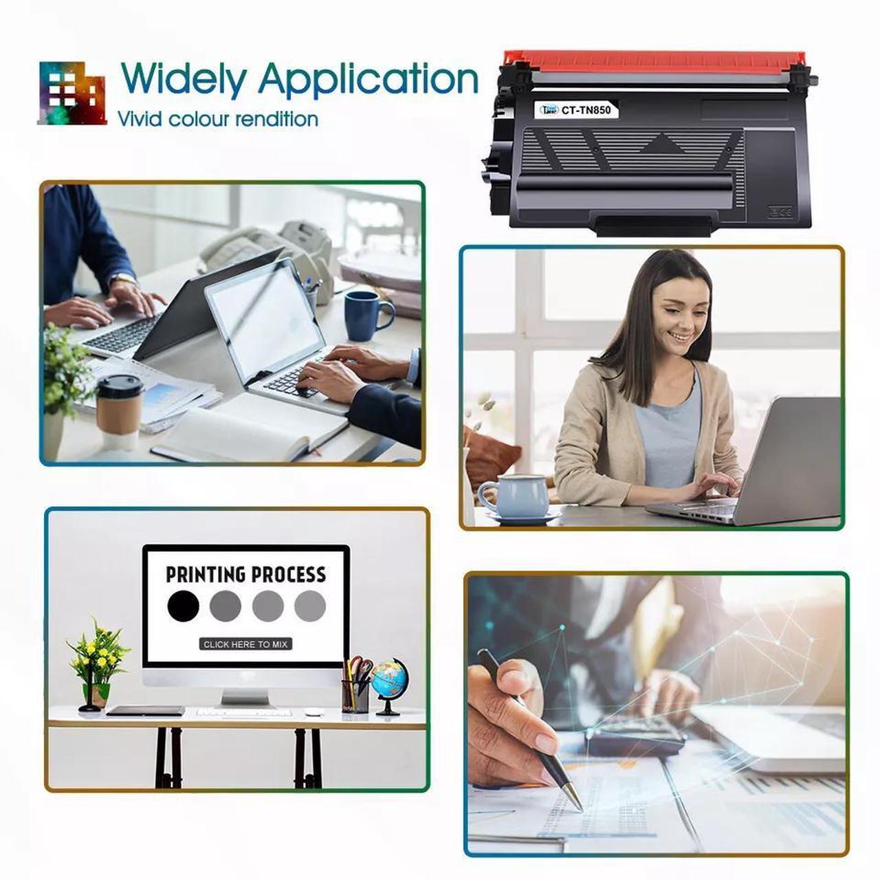 Alt view image 3 of 5 - 1 PACK TN850 Toner Compatible With Brother Hl-L6200dw Mfc-L5800dw Mfc-L5850dw
