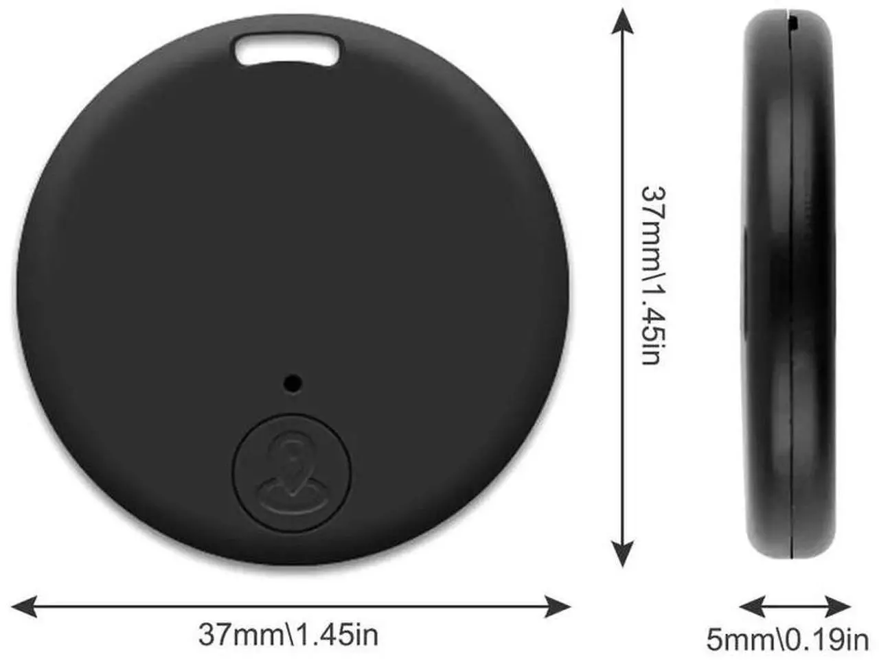 Alt view image 6 of 7 - Nshi Bluetooth Mini GPS Location Device Tracking Air Tag Key Pet Child Finder Tracker 8 Pin 2 PACKS