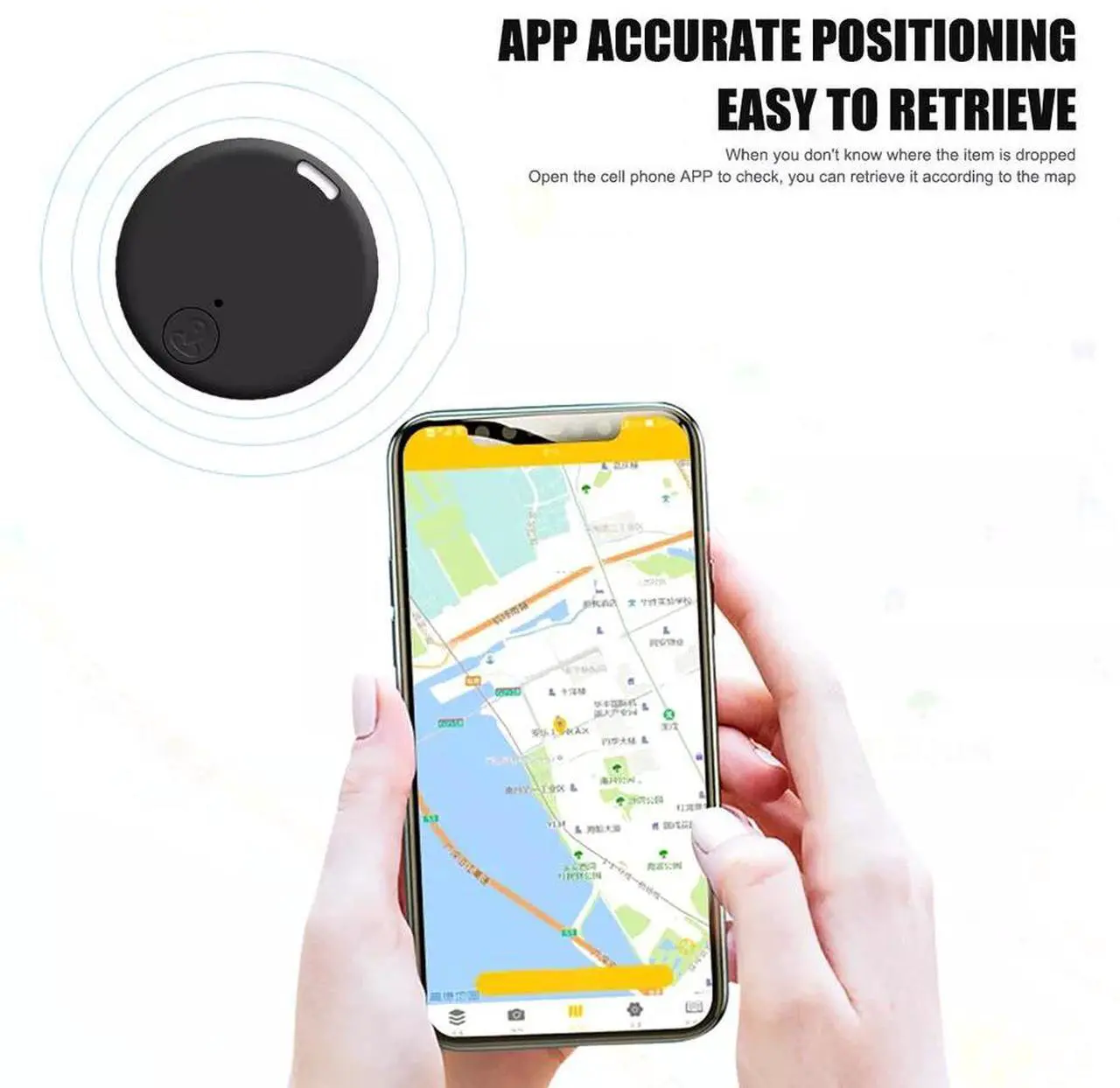 Alt view image 4 of 7 - Nshi Bluetooth Mini GPS Location Device Tracking Air Tag Key Pet Child Finder Tracker 8 Pin 2 PACKS