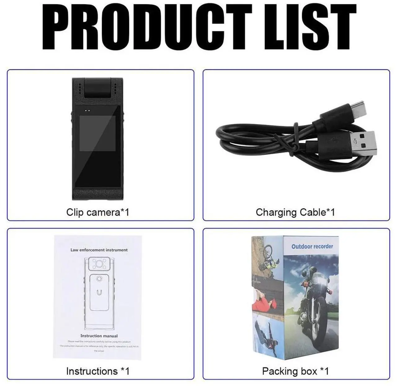 Alt view image 7 of 7 - 4K Mini WiFi Camera Camcorder Audio Recorder Night Vision Police Body Worn Cam