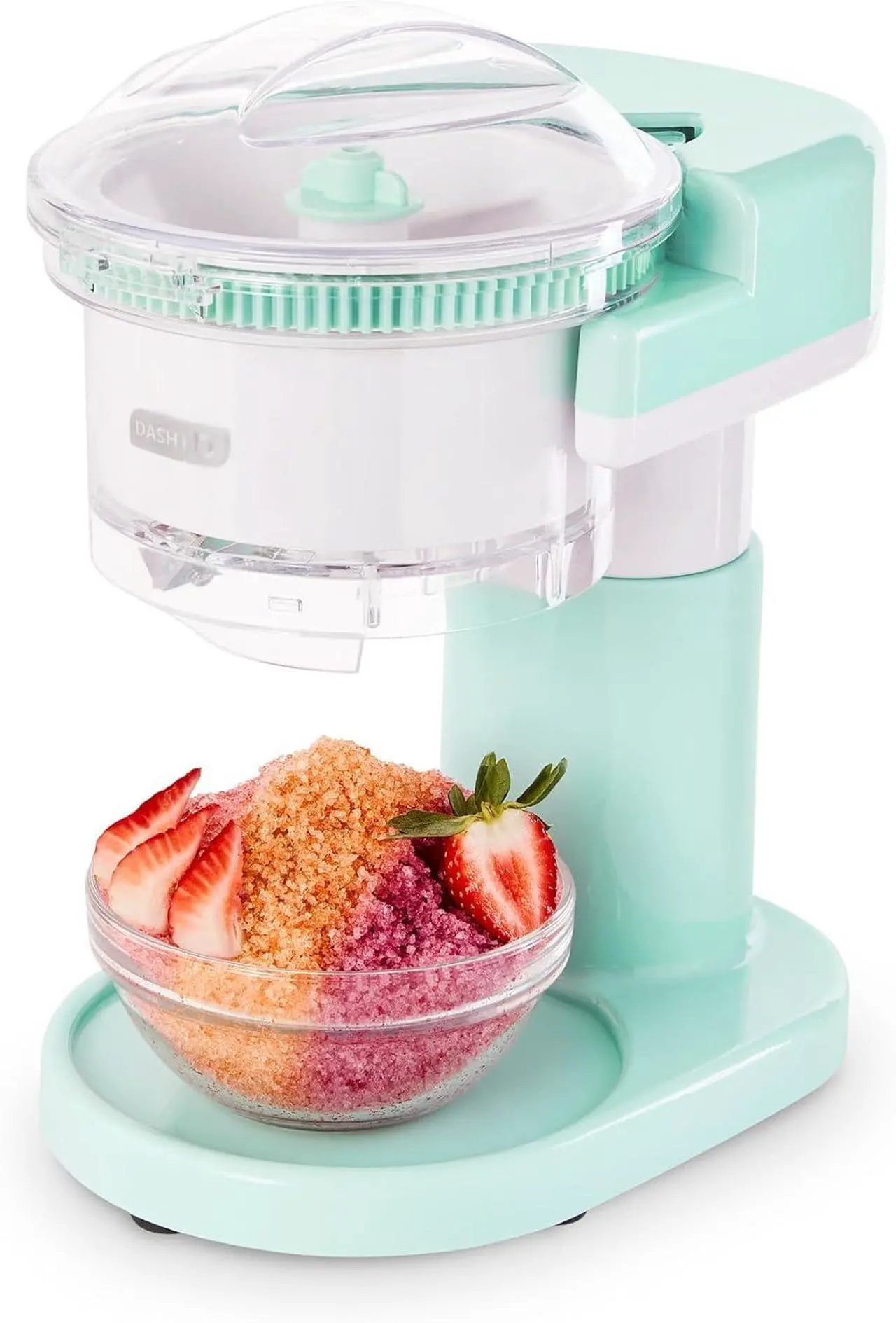 Main image of DASH Shaved Ice Maker and Slushie Machine (Aqua): Multi-Purpose Ice Shaver Machine for Homemade Shaved Ice, Snow Cones, Slushies, Cocktails & More with Stainless Steel Blades, Easy to Clean and Store