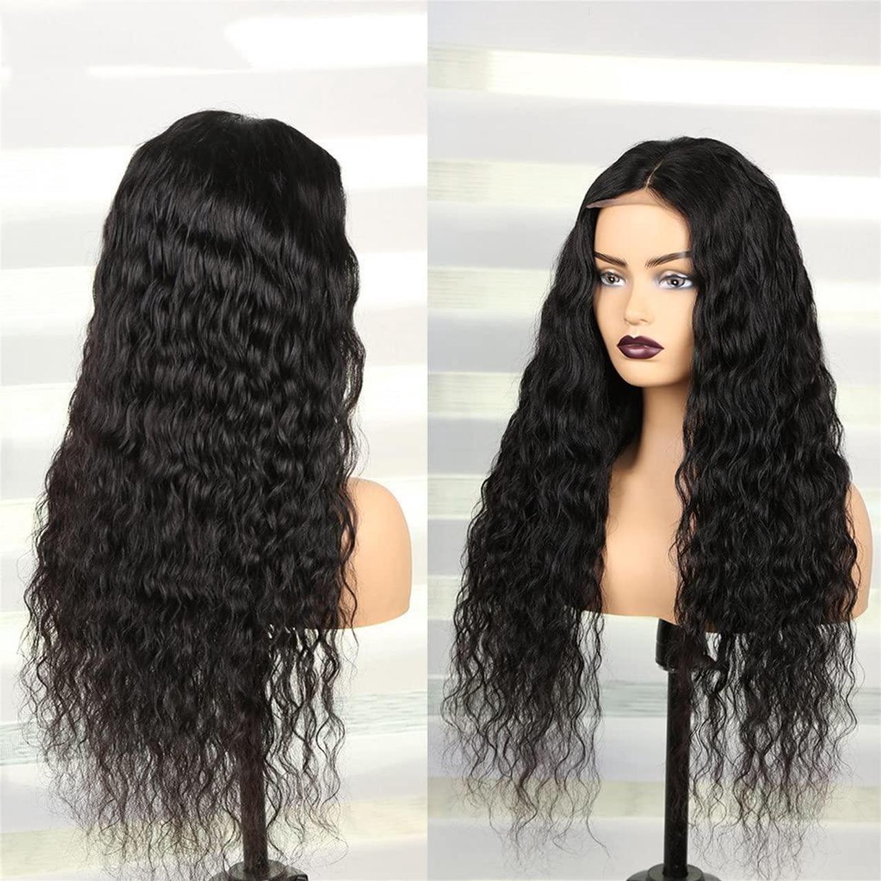 Alt view image 3 of 7 - Lace Front Wigs Human Hair MALAIKA Grade 10A 13x4 Deep Wave Lace Closure Wigs for Black Women 150% Density Brazilian Virgin Human Hair Wigs Pre Plucked with Baby Hair (20 Inch,Natural Color)