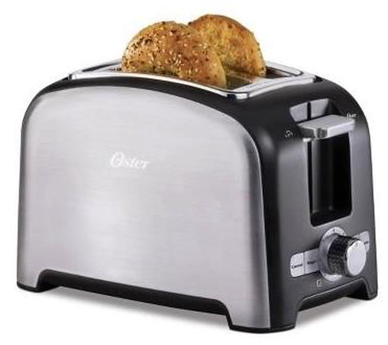 Main image of Oster 2 Slice Wide Slot Toaster - Brushed Stainless Steel 2153501