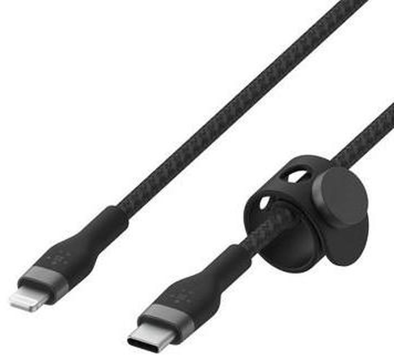 Alt view image 12 of 16 - Belkin USB-C Cable with Lightning Connector CAA011BT2MBK