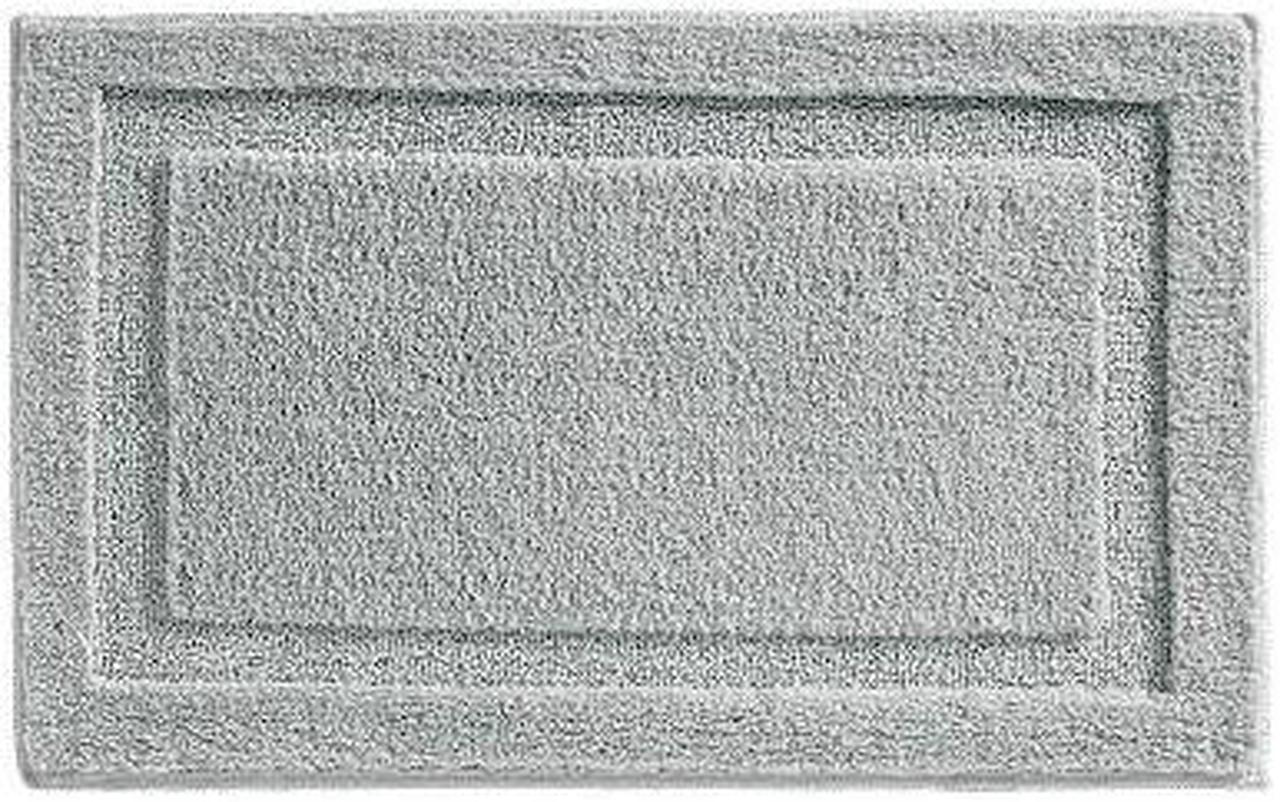 34"x21" Spa Solid Bath Rug Gray - iDESIGN