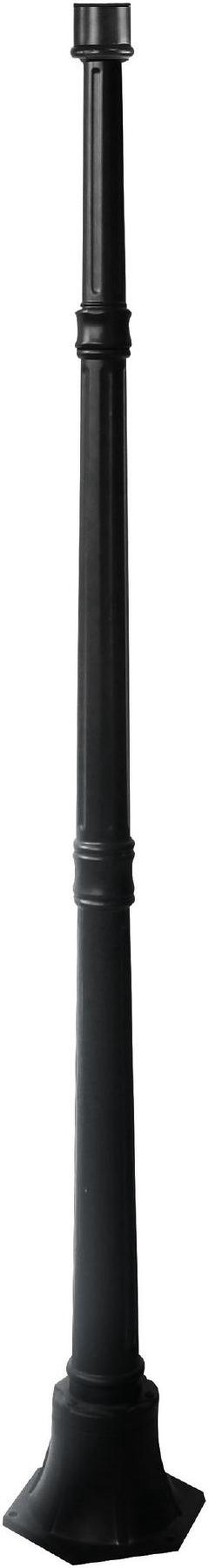 Classy Caps Black Aluminum Lamp Post Base