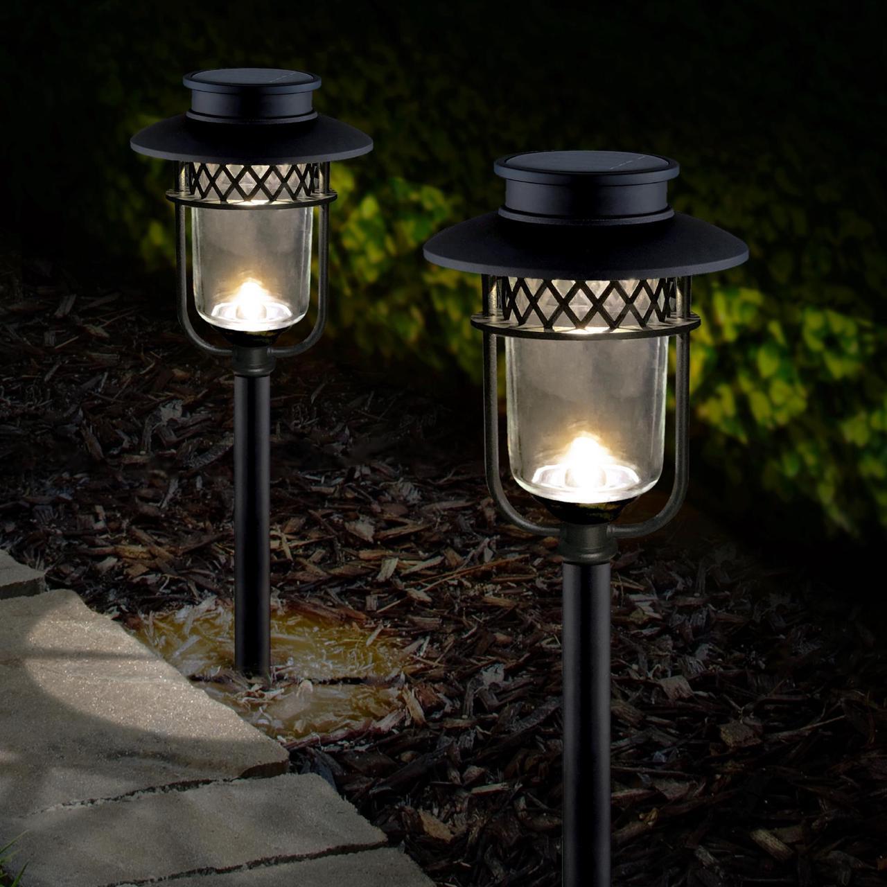 Classy Caps Black Stainless Steel Landscape, Path & Garden Light - 4 Pack