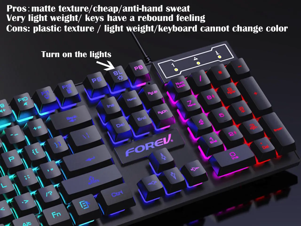 Alt view image 6 of 7 - Wired Gaming Keyboard and Mouse Headset Combo,Rainbow LED Backlit Wired Keyboard,Over Ear Headphone with Mic,Rainbow Backlit Gaming Mice,Mouse Pad,for PC,Laptop,Mac,PS4,Xbox(Black)