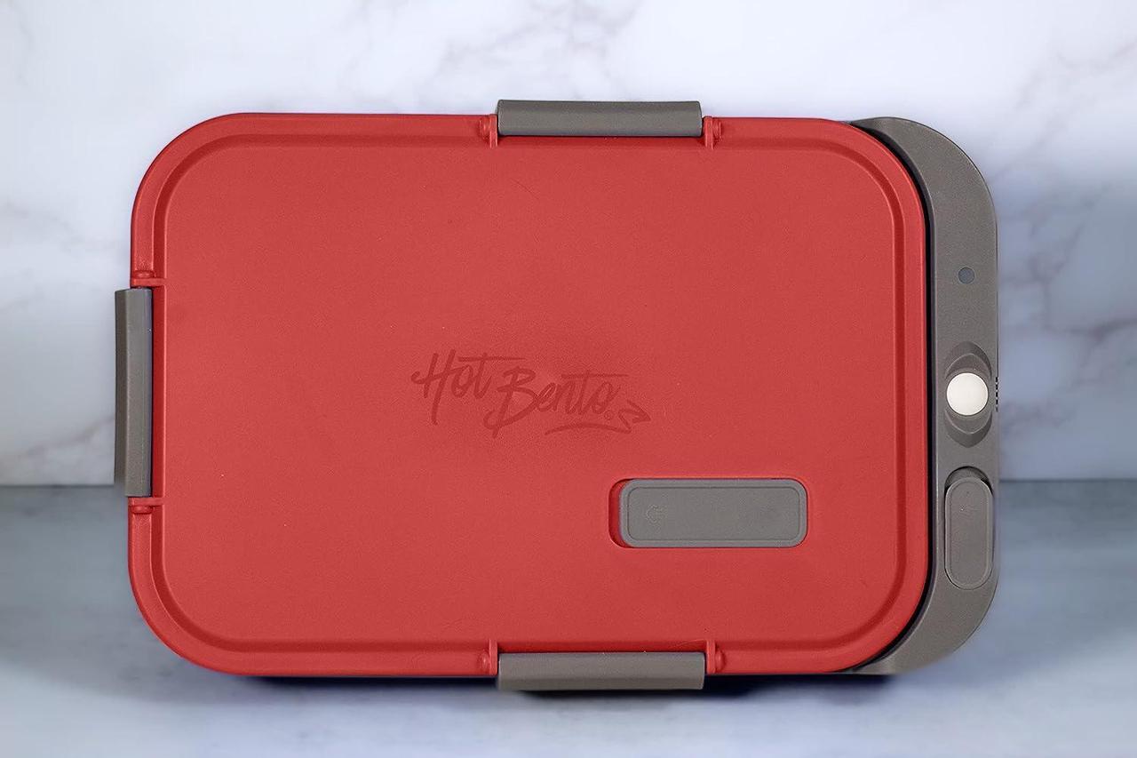 Alt view image 2 of 6 - Hot Bento  Self Heated Lunch Box and Food Warmer  Battery Powered, Portable, Cordless, Hot Meals for Office, Travel, Jobsite, Picnics, Outdoor Recreation, Kitchen Meal Prep - Hot Red