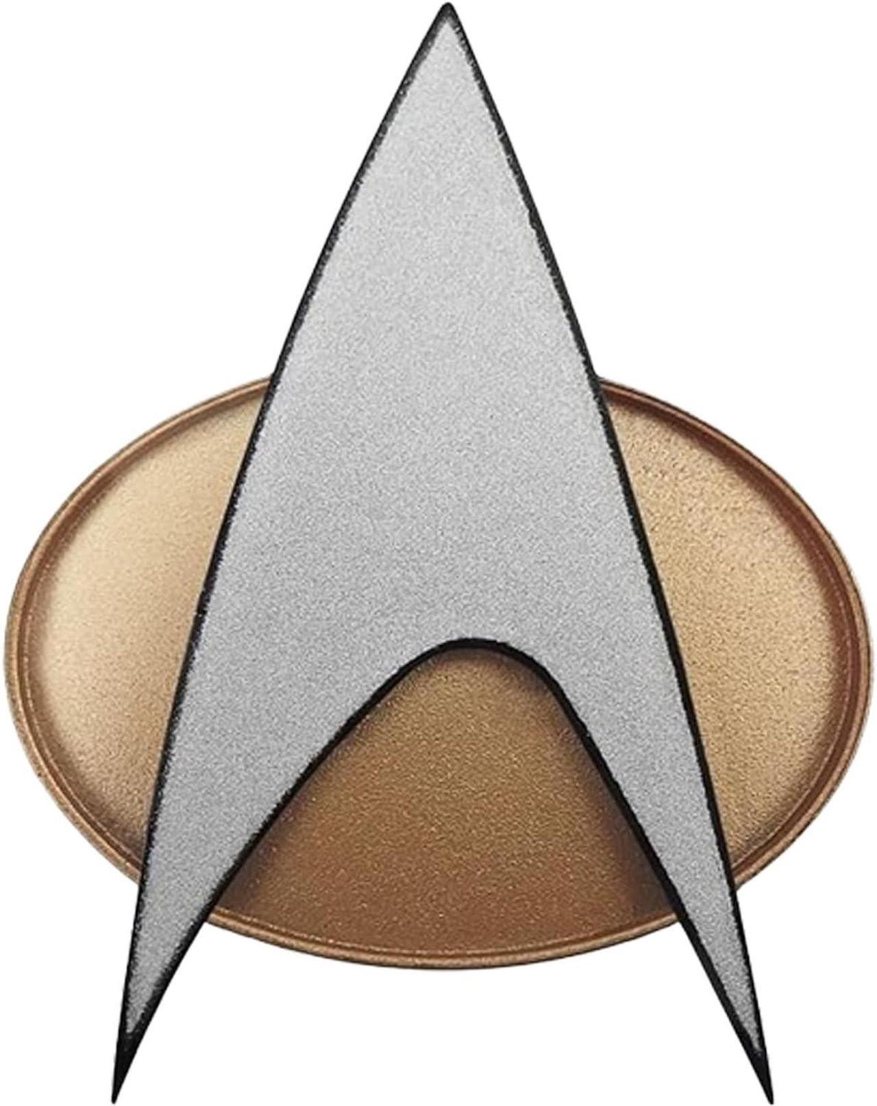 Main image of Star Trek The Next Generation Chirping Communicator Badge, TNG ComBadge Non Bluetooth Version, Star Trek Memorabilia, Gifts and Collectibles