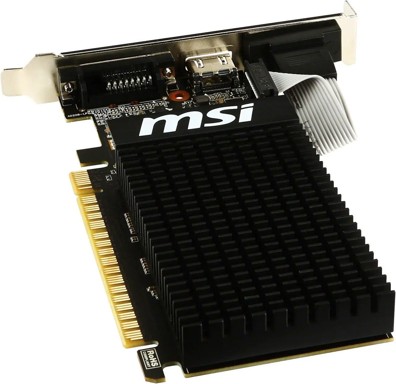 Alt view image 3 of 5 - MSI GT 710 1GD3H LP NVIDIA GeForce GT 710 1GB