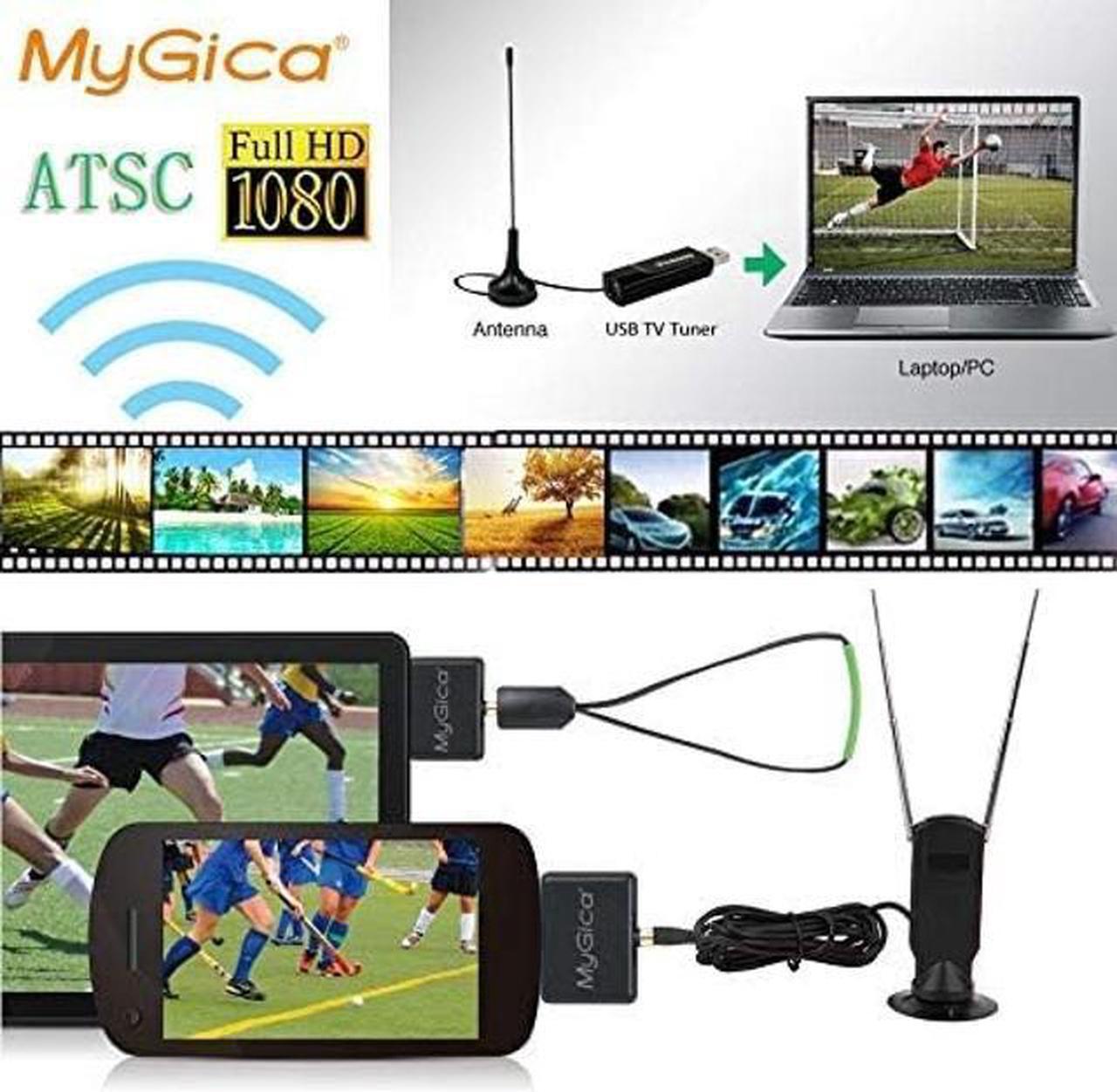 Alt view image 5 of 5 - MyGica Mirco USB to Type C TV Tuner Card, Watching ATSC Digital TV Anywhere, Freeview HD TV Receiver, Recast Wireless HDTV Stick Tuner, USB TV Antenna for Android Phone Tablet PC Pad, No Internet Need
