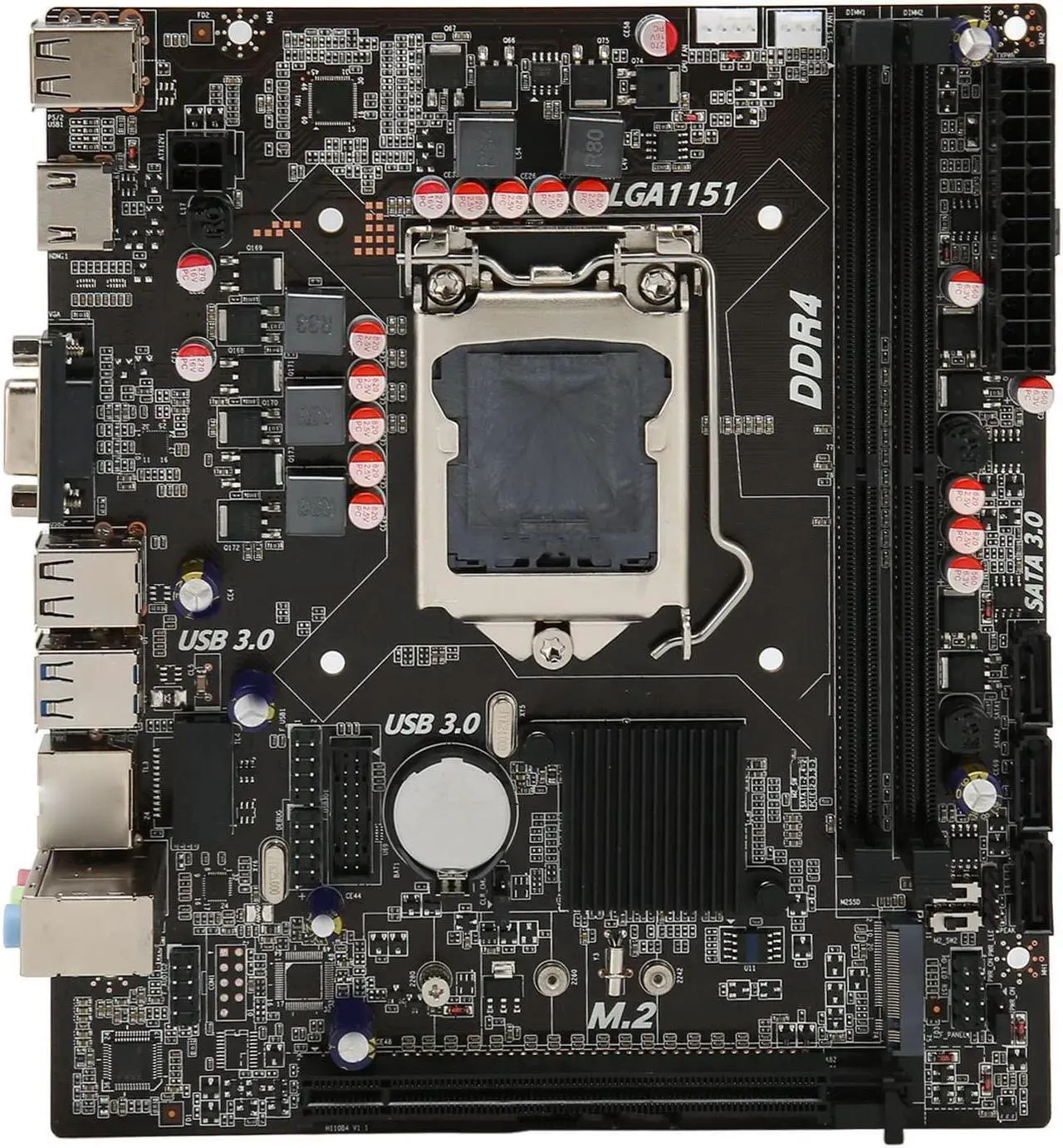 Main image of H110 Motherboard MATX - Supports LGA 1151 6th/7th/8th/9th Gen Processors, with Dual Channel DDR4, PCIe 3.0 X16, M.2 Slot, VGA, USB 3.0, USB 2.0,3.0