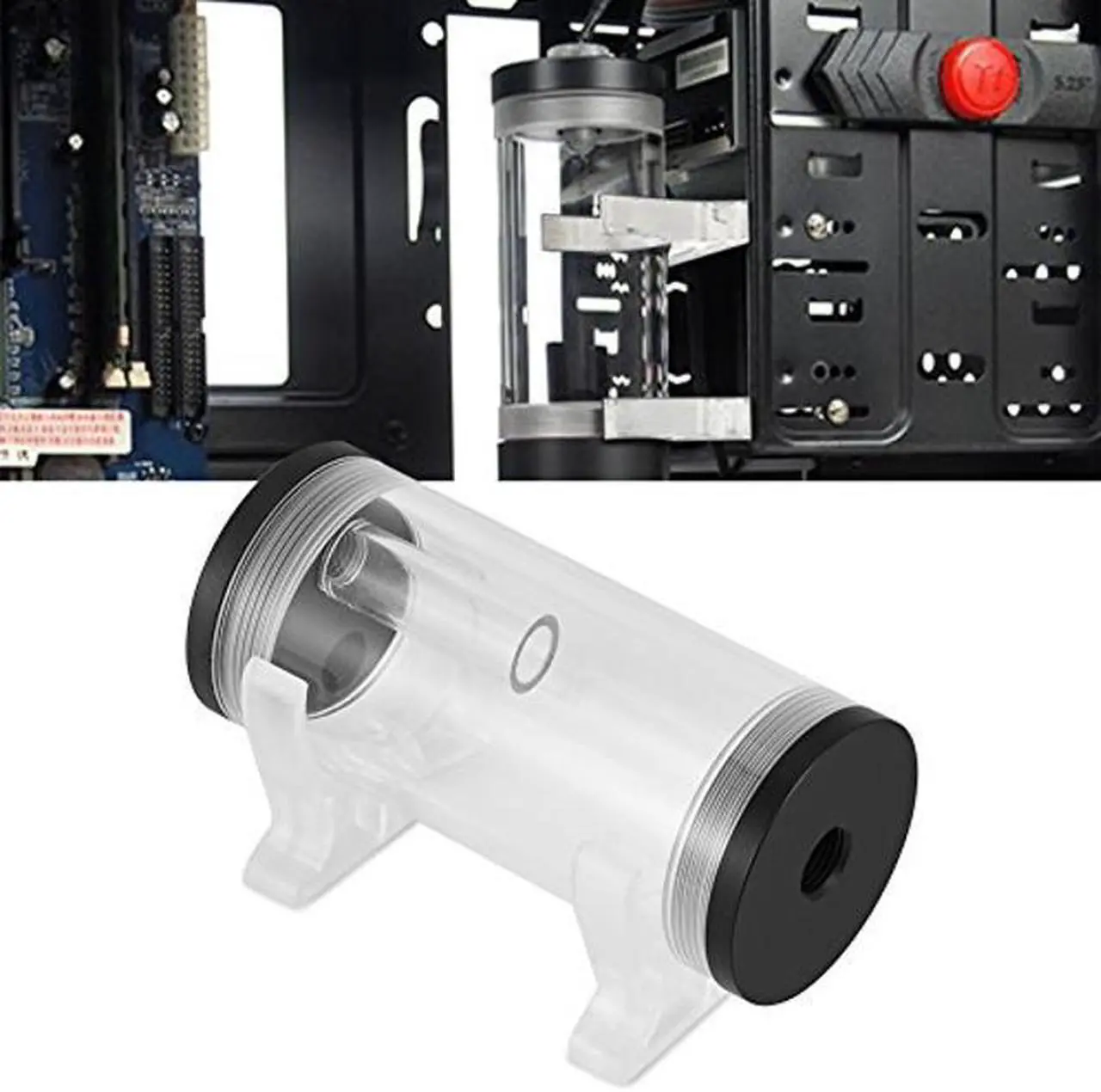 Alt view image 2 of 5 - PC Cooling Radiator, PC Computer Liquid Water Cooling Reservoir Kit for Keeping Computer Running Well