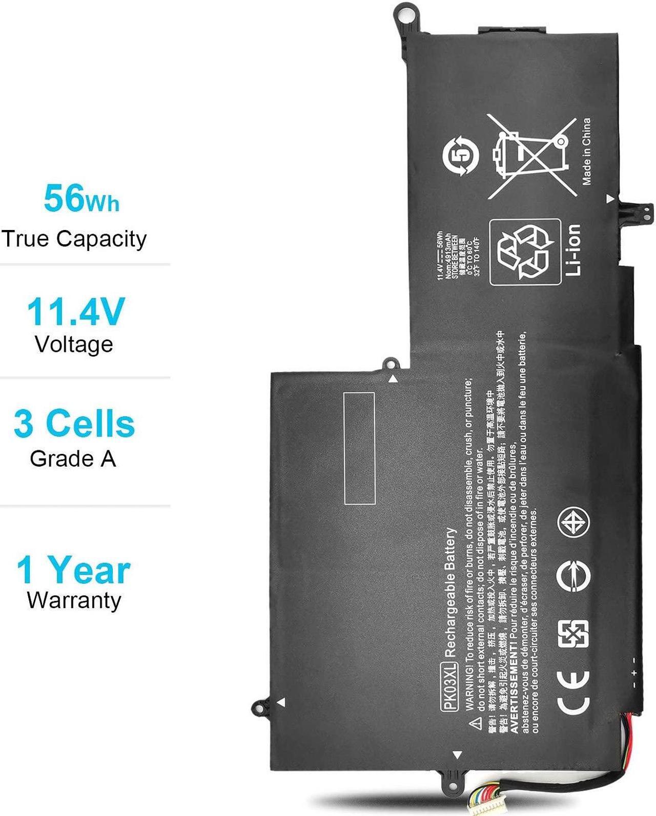 Alt view image 5 of 5 - PK03XL 789116-005 Battery for HP Spectre X360 13-4101dx 13-4102dx 13-4103dx 13-4105dx 13-4003dx 13-4005dx 13-4002dx 13-4001dx 13-4110dx 13-4100dx 13-4193dx 13-4116dx 13-4013dx 13-4195dx 788237-2C3