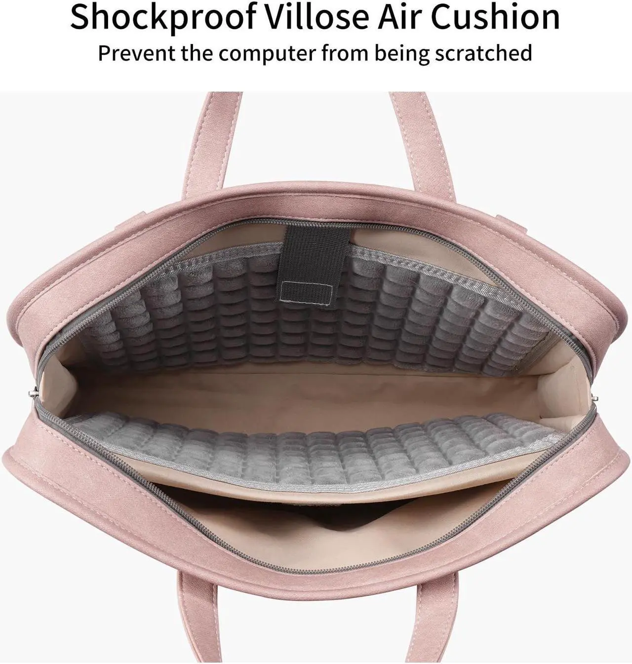 Alt view image 2 of 5 - TAIKESEN Protective Sleeve Case Bag Compatible with MacBook Pro 16 Inch, 15.6 inch, HP, Dell, Acer Aspire, Asus Notebook, Computer Bag with Shoulder Strap,Pocket,Handle, Pink