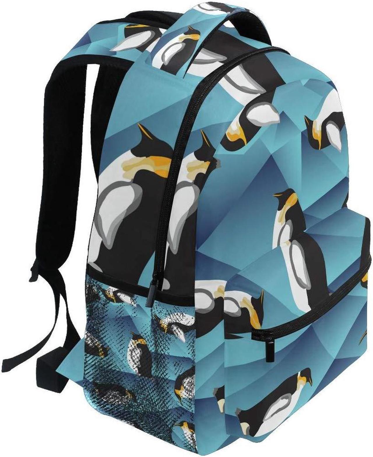 Alt view image 4 of 5 - Penguins Backpack for Boys Girls Penguin Bookbag Elementary School Casual Travel Bag Computer Laptop Daypack One Size